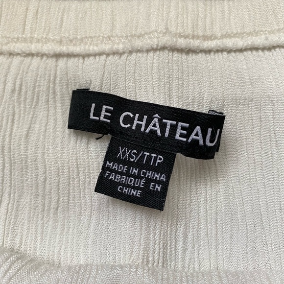 Le Château Off-Shoulder Lace Trim Blouse - Picture 3 of 3